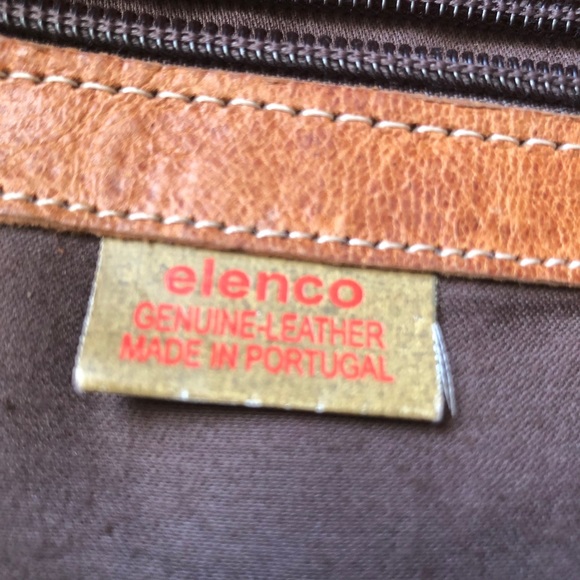 Cognac coloured leather oversized handbag - Picture 5 of 5